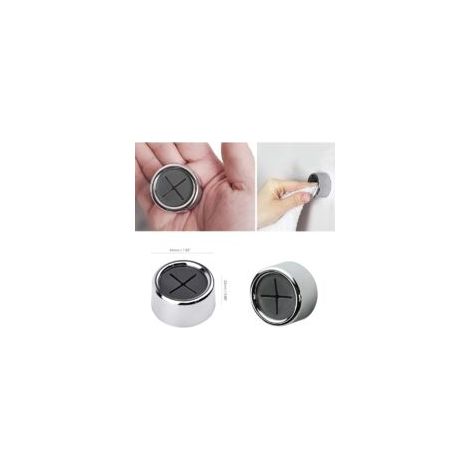 Set di 6 ganci portasciugamani rotondi autoadesivi, ganci da cucina, portasciugamani a ventosa per bagno, armadi e ripostigli. - Crezuo