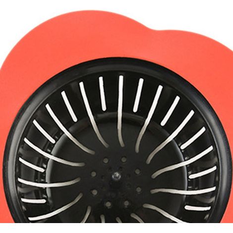 Bonde de sol créative en plastique en forme de fleur de prunier, filtre d'évier en TPR, bouchon d'évier (1/5)
