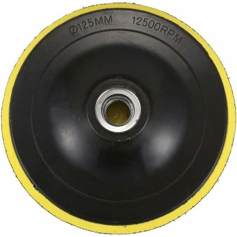 ZVD Plateau de polissage avec M14 pour polisseuse - Diamètre du filetage : 125 mm (1/4)