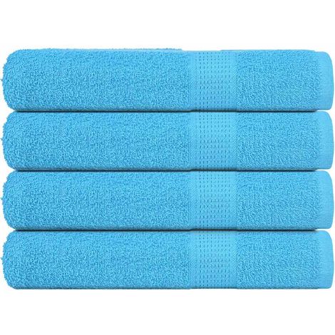 Toallas de sauna 4 uds 100% algodón turquesa 80x200 cm 360 gsm vidaXL