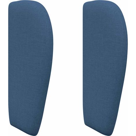 Kopfteil Ohr Blau 40 x 23 x 6 cm Stoff vidaXL