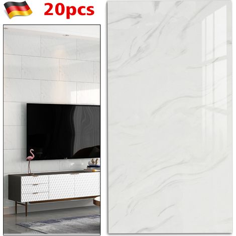 20-teiliges Wandsticker-Set mit Marmormuster zur Dekoration von Küchen und Badezimmern (DE) (1/5)