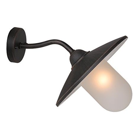 Applique esterna Lucide Aruba E27 IP44 ruggine bianco 24W (1/4)