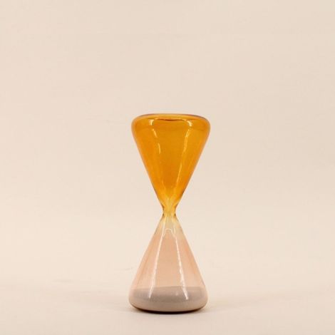 Sablier en verre triangulaire 18cm (1/4)