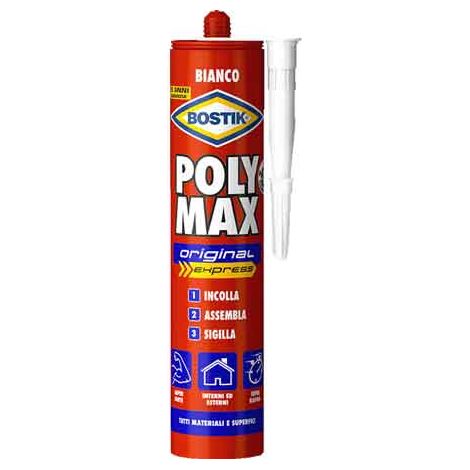SIGILLANTE 'POLY MAX ORIGINAL EXPRESS' BOSTIK 165 gr Bianco - BOSTIK