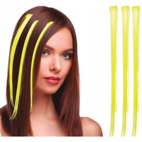POINTS FORTS Bandeaux à cheveux JAUNE Carnaval Disco Années 80 Boule 50cm 3 pièces. (1/4)