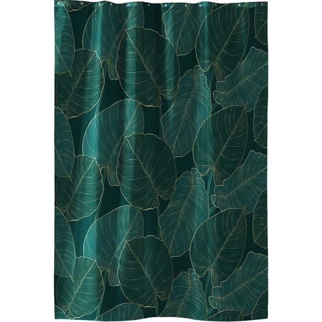 Duschvorhang aus Textil, Badewannenvorhang, Duschvorhang