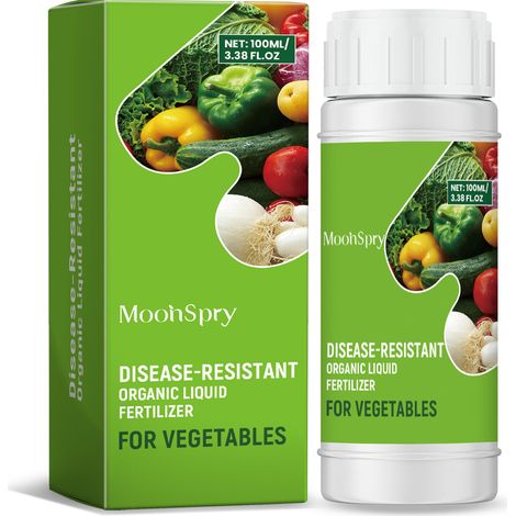 MOONSPRY Flüssigdünger für Gemüse und Obst: Milde, feuchtigkeitsspendende und ausgewogene Nährstoffe für Pflanzen, Gemüse und Bodenverbesserung (1/5)