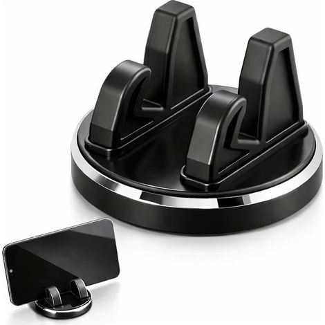 Porte Telephone Voiture avec Base Rotative à 360° pour Tableau de Bord, Support Smartphone Voiture Magnétique