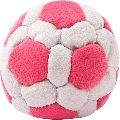 Design créatif, unique, amusant, pratique, mignon et adorable pouf de football éducatif portable et innovant -- Pouf de football éducatif - Blanc et rouge --