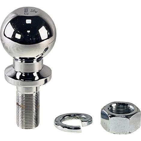 boule attelage, m19, diamètre 50 mm, 70 mm sous boule, fixation filetée, remorque, charrue (1/5)