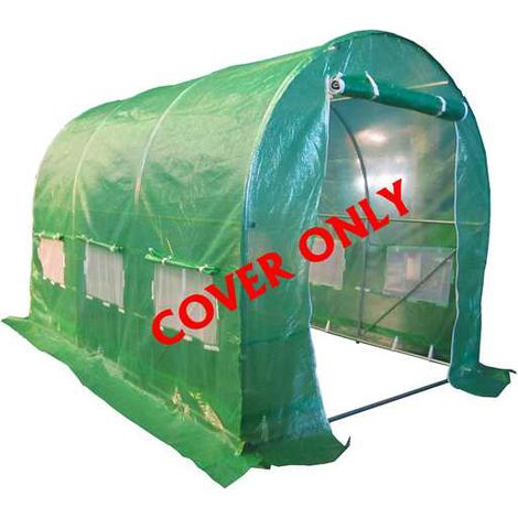 BIRCHTREE 3M(L) x 2M(W) x 2M(H) Polytunnel Greenhouse Pollytunnel 3 Section Cover Only