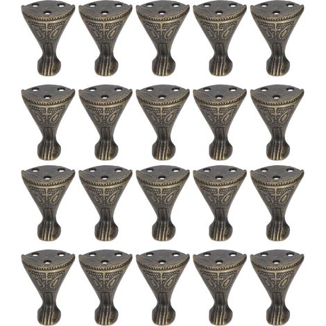 20 Pièces Pieds de Meuble Antiques, Protège-Coins Solides et Durables pour Lits, Canapés et Armoires (1/5)