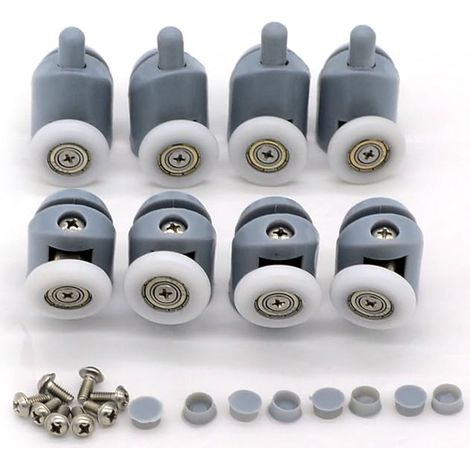 Set mit 8 Duschkabinentürrollen, 23 mm (1/5)