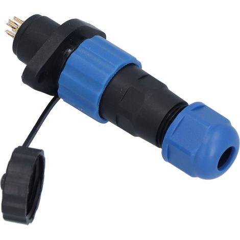 IP68 wasserdichter Industrie-Steckverbinder SP13, 4-polig, Flanschstecker (männlich/weiblich), Einbauversion, Luftfahrt-Stromanschluss 250 V 5 A (1/5)