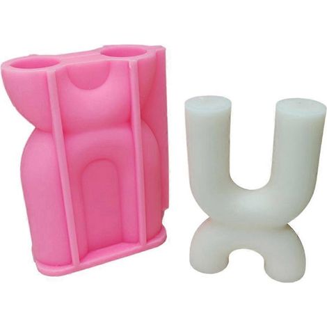 Moules à bougies géométriques, moules à bougies géométriques, moules en silicone (1/4)