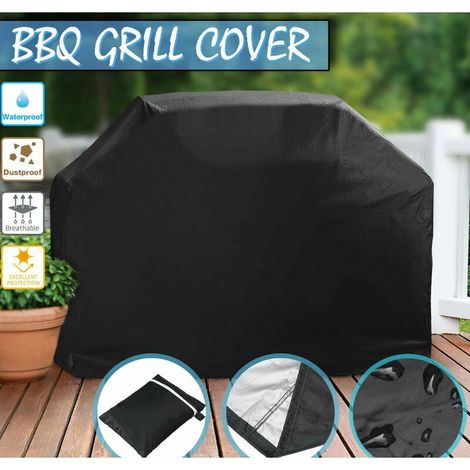 Housse de barbecue extérieure Housse de protection solaire en polyester 210D 100x60x150cm (1/5)