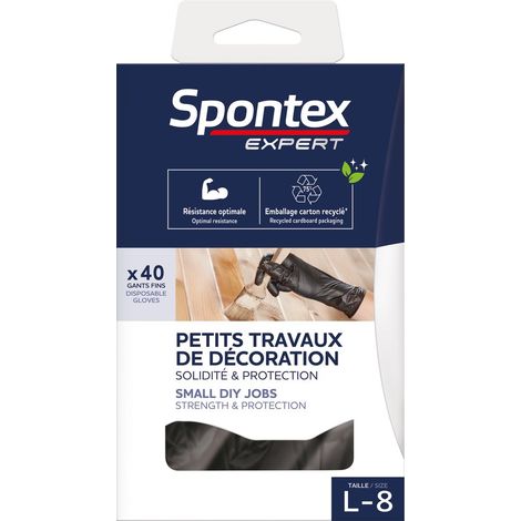 Packung mit 40 kleinen Arbeitshandschuhen, Größe L, SPONTEX Expert SPONTEX EXPERT (1/5)