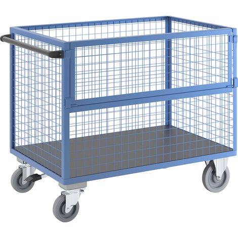 eurokraft pro, Chariot-caisse, parois en treillis métallique, (1/5)