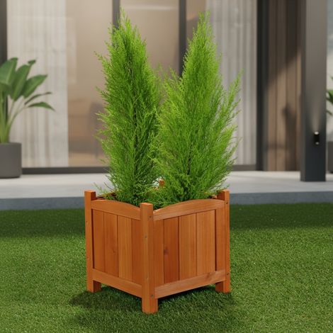 Melko vaso da fiori 30CM pianta da giardino con fioriera quadrata in legno a fioriera 