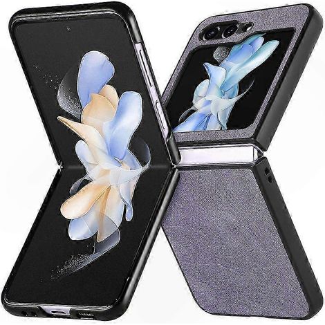 Echtlederhülle für Galaxy Z Flip 6, Schutzhülle mit Magnetverschluss, hochwertige Verarbeitung, kompatibel mit Samsung, elegantes Design (1/5)