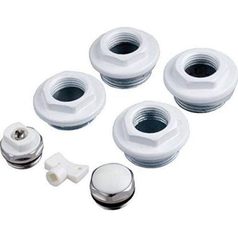 Kit de réduction fileté pour radiateurs de style rétro et radiateurs à colonnes traditionnels de 1 pouce (1/4)