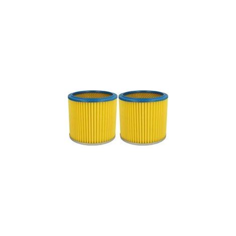2 filtres plissés compatibles avec aspirateurs Aqua Vac modèles BOXTER 15 P/S, BOXTER 20 S, BOXTER 30 S, EXCELL 20 S, EXCELL 24 S SYNCHRO, EXCELL 30 P – couleur bleue et jaune (1/4)