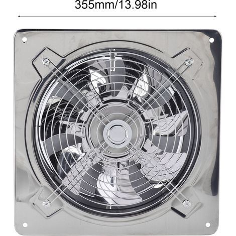 Ventilateur d'extraction multifonctionnel en acier inoxydable, 220 V, 120 W, pour cuisine, salle de bain, entrepôt, garage (1/5)