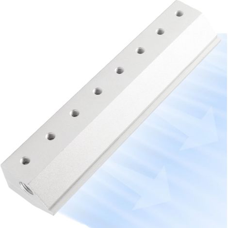 Lame d'air en alliage d'aluminium avec interface filetée 1/4 pouce, lame d'air pour le dépoussiérage, buse industrielle pour air comprimé, lame d'air pour compresseur d'air à haute pression pour le dé (1/5)