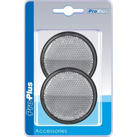 Riflettore bianco 60mm con bullone 5mm in blister (1/5)