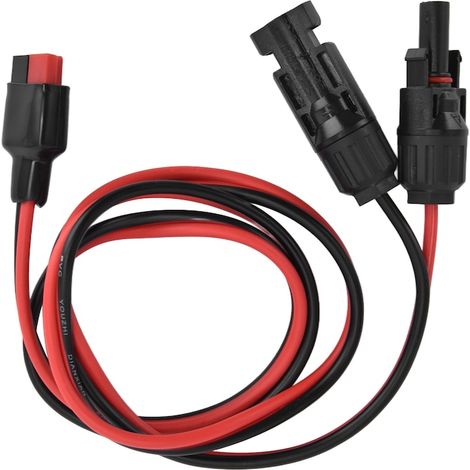 Rallonge solaire 30 A 600 V, section 2,5 mm², connecteur SH30, ignifugée, 1 m (1/5)