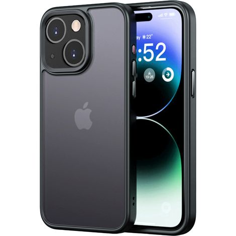 Coque De Protection Pour iPhone 15 Pro Max - Antichoc Renforcé Aux Coins - Bord Latéral En Silicone Translucide - Design Mat Fin - 1 Pièce (1/5)
