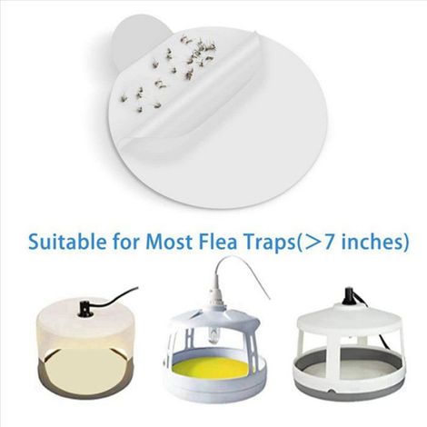 Recharge Pour Piege A Puces - Disques Colle 18 Cm - Compatible Avec Pieges A Dôme Interieur - 36 Unites (1/5)