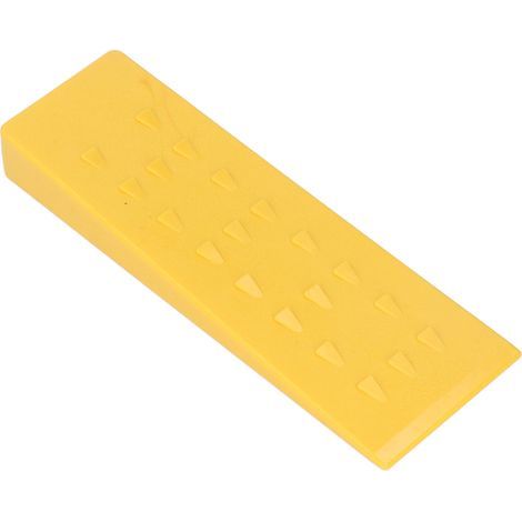 Cale d'abattage 10 pouces en plastique ABS pour fendre le bois, coupe d'arbre, tronçonneuse, fournitures d'exploitation forestière, outils jaune (1/5)