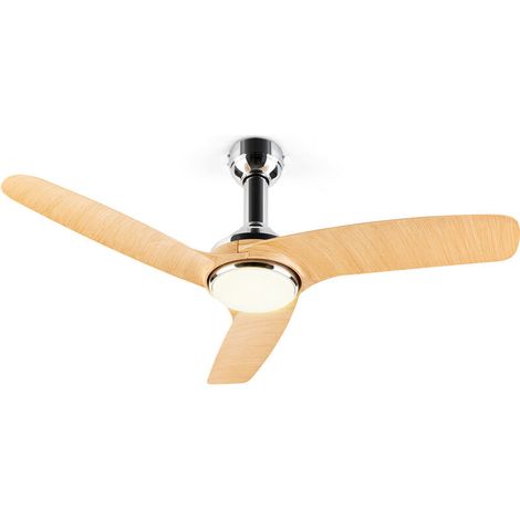 Leiser Deckenventilator (128 cm) – 25-Watt-Gleichstrommotor – 3 Geschwindigkeitsstufen – Fernbedienung – Verstellbare LED-Beleuchtung (1/4)
