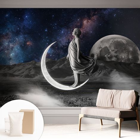 Newroom Tapete Dekorative Vliestapete mit Kleber Modern für Wohnzimmer Schlafzimmer  Nächtliche Träume 312x219 cm (1/5)