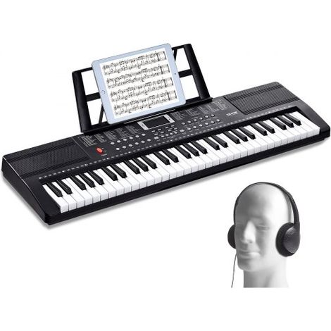 Clavier Piano Numérique - 61 Touches Ensemble Piano à Clavier (1/5)