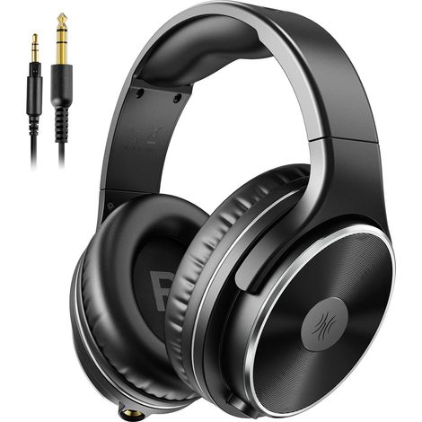 Casque audio filaire monobloc, casque de studio pliable léger et confortable, qualité sonore haute fidélité, casque de musique (1/2)