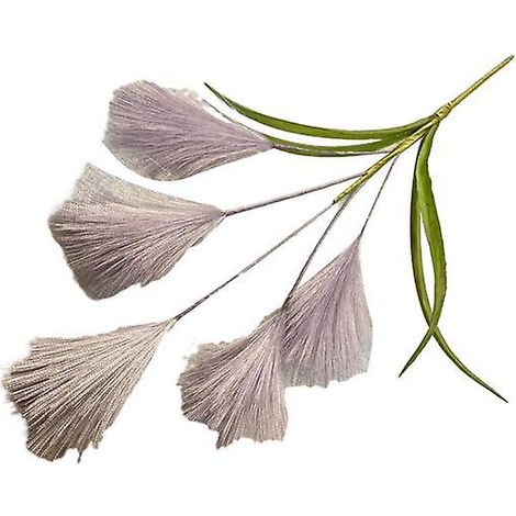 Fleurs artificielles de la pampa, style bohème, réalistes, inaltérables, duveteuses, pour la décoration de mariage et d'intérieur.violet clair (1/5)