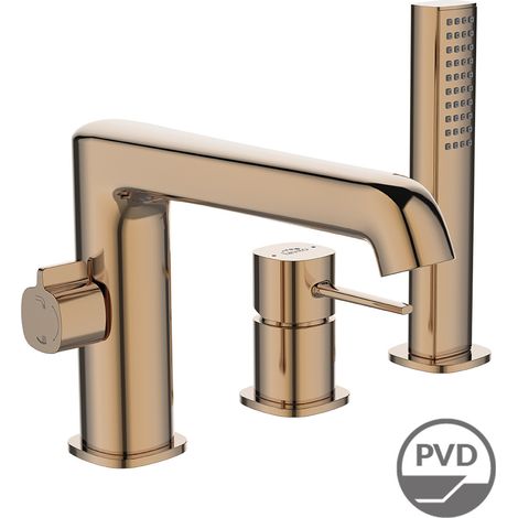 POLA Dreiloch-Standbadewannenarmatur, Gold