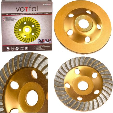 Diamant-Kopfschleifscheibe zum Schleifen von Beton 125mm Turbo (1/5)