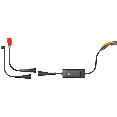 Set di stazioni di ricarica portatile Universal, Tipo 2, fino a 22 kW, 6 m, (5555924002) 32 A, trifase, per la ricarica di auto ibride ed elettriche con connessione di Tipo 2, incl. 2 adattatori. (1/5)
