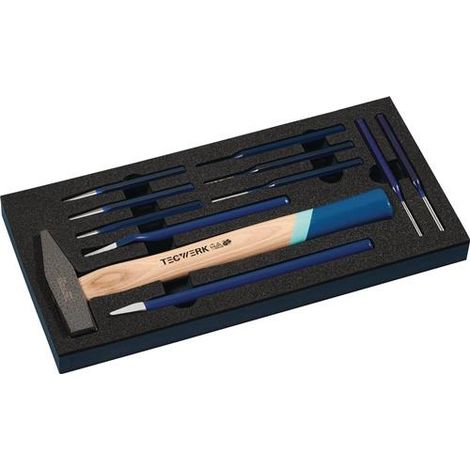 TECWERK Werkzeugmodul 11-tlg.1/3-Modul Meißel,Splintentreiber TECWERK (1/2)