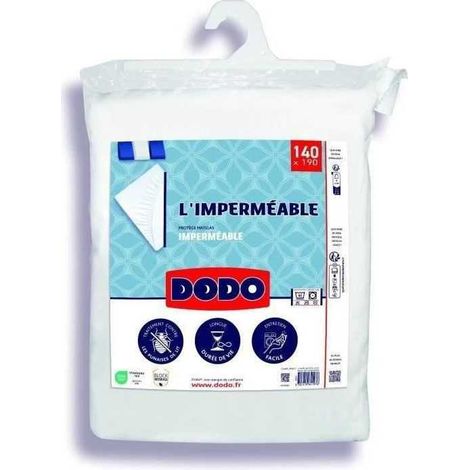 Protege matelas imperméable - 140x190 cm - Coton/Polyester - Anti punaise de lit