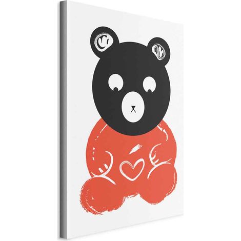 Bild – Nachdenklicher Teddybär (1-teilig) vertikal (1/5)