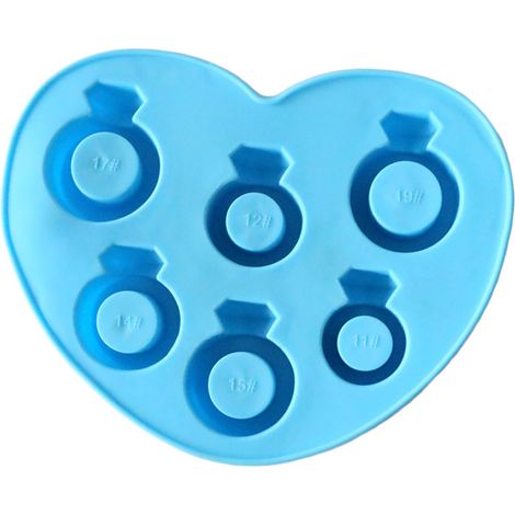 Moule à gâteau en silicone motif bague de fiançailles, moule à pudding dessert DIY, outil de pâtisserie et fabrication de savon (1/5)