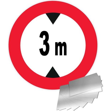 Panneau Hauteur limitée à 3 m - Alu Ø300mm - 4011394