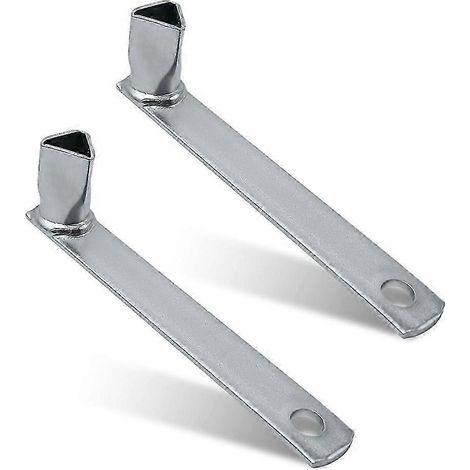 Clé triangulaire en acier M12 (lot de 2), compatible avec les poteaux de barrage routier, clé universelle pour barrage routier, clé spéciale pour pompiers (PA) (1/5)