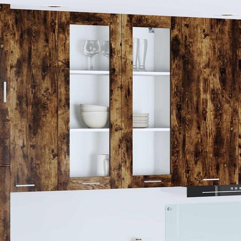Hängeschrank Geräucherte Eiche 80 x 31 x 100 cm Holzwerkstoff