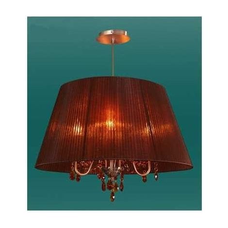 Lámpara de techo olímpia pequeño 4xe14 l.56xan.36xal.reg.cm marron/cobre